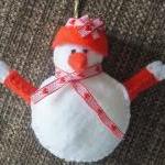 Snowman Christmas Ornament - A Set Of 4