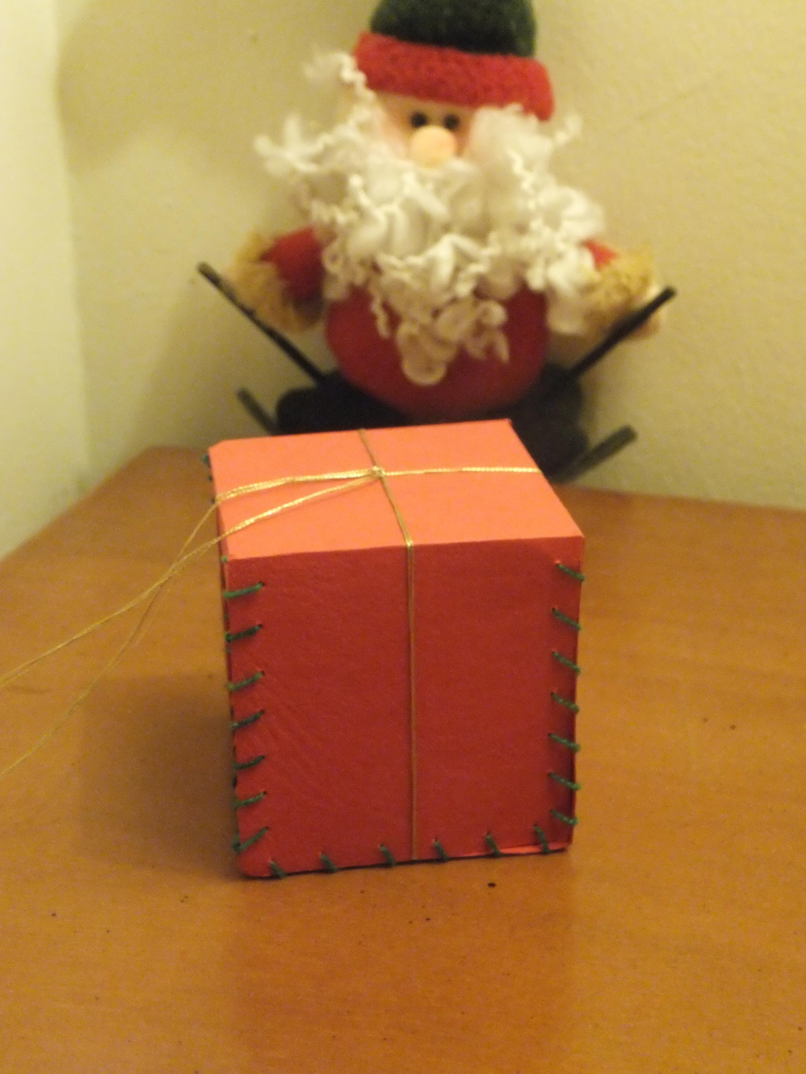 Hand Stitched Christmas Gift Box For Decoration A Set Of 4 on Luulla